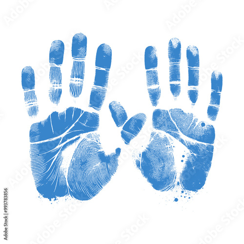 human handprint vector , The handprint should look realistic vector