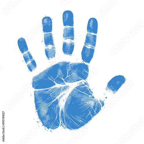 human handprint vector , The handprint should look realistic vector