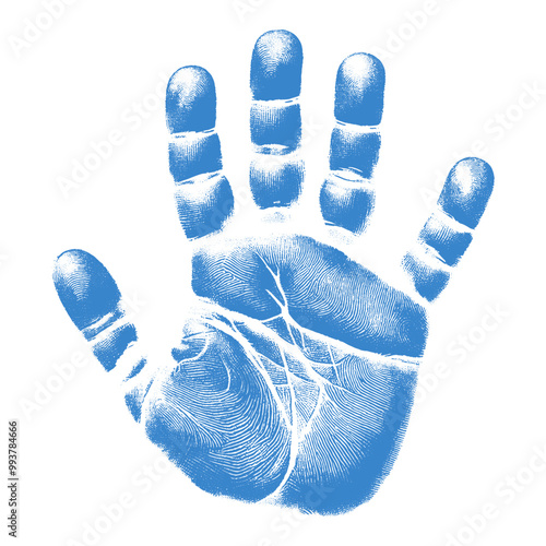 human handprint vector , The handprint should look realistic vector