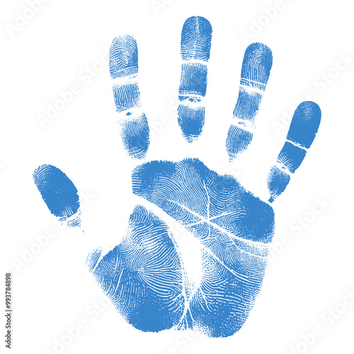 human handprint vector , The handprint should look realistic vector