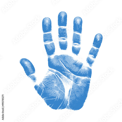 human handprint vector , The handprint should look realistic vector