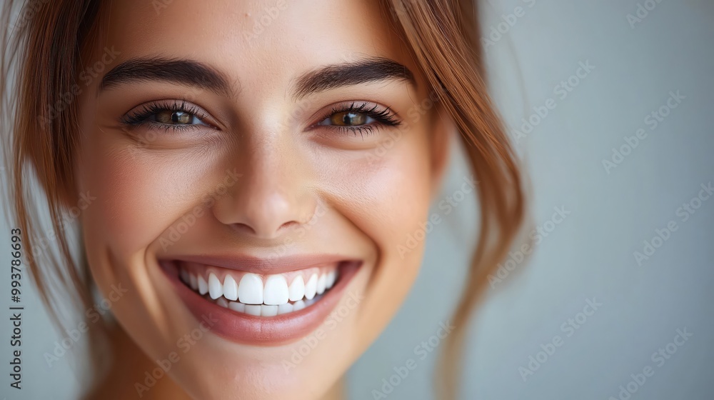 close-up of a smiling woman’s face with natural beauty and bright expression close-up of a smiling woman’s face with natural beauty and bright expression