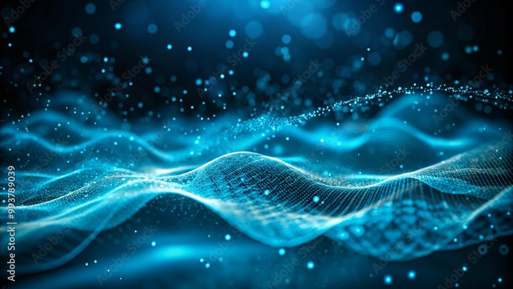 Abstract blue tech background with digital waves background. network systems with artificial neural connections, and cyber quantum computing. Abstract wavy halftone dots background Abstract blue tech background with digital waves background. network systems with artificial neural connections, and cyber quantum computing. Abstract wavy halftone dots background