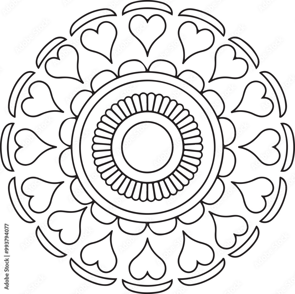 Circular pattern in the form of a mandala Circular pattern in the form of a mandala