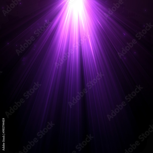 Purple Light Rays Background, Glowing Purple Light Burst, Abstract Light Design, Bright Purple Beam, Radiant Light Pattern