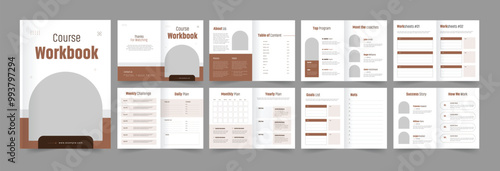 Course Workbook Design Modern Workbook Template
