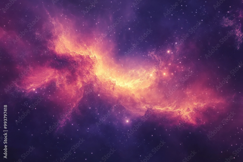 A Swirling Nebula with Stars and Galactic Dust A Swirling Nebula with Stars and Galactic Dust