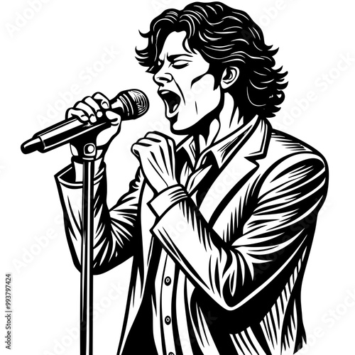 singer on stage