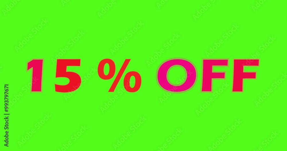 5 percent off, discount, business, sale, promotion, green screen 5 percent off, discount, business, sale, promotion, green screen