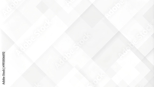 Obraz na płótnie Abstract white background with texture pattern, layered geometric triangle shapes, white and grey glossy squares, abstract tech banner design. Graphic design element stripes concept for web, flyer w salonie