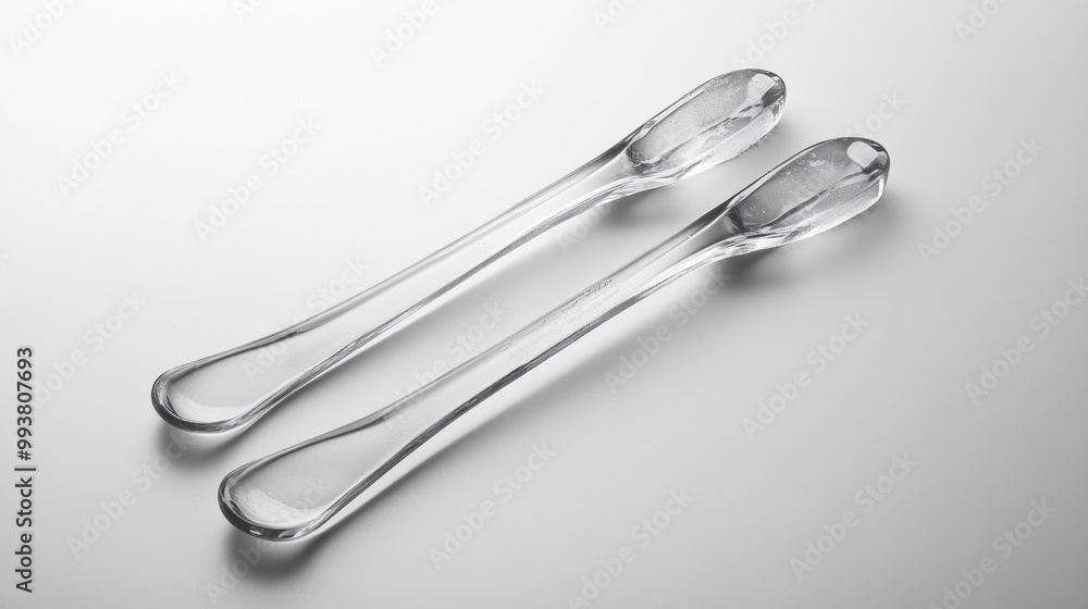 A pair of ice tongs, shown on a plain background. A pair of ice tongs, shown on a plain background.
