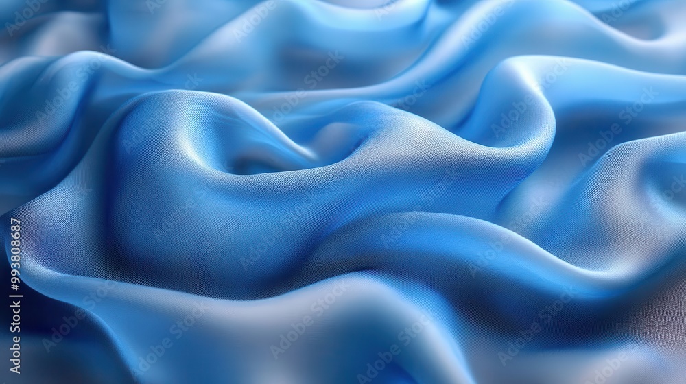 soft blue silk fabric flowing gracefully creating an elegant abstract background with crumpled textile waves that evoke a sense of luxury and sophistication for beauty products soft blue silk fabric flowing gracefully creating an elegant abstract background with crumpled textile waves that evoke a sense of luxury and sophistication for beauty products