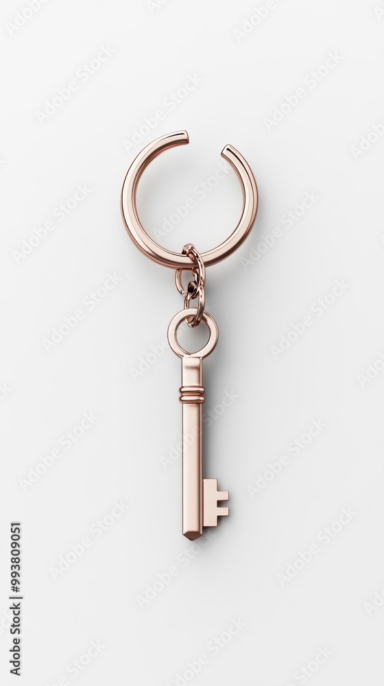 Elegant keychain featuring a decorative key, perfect for personal use or as a gift. Elegant keychain featuring a decorative key, perfect for personal use or as a gift.