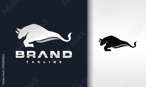strong bull elegant silver logo