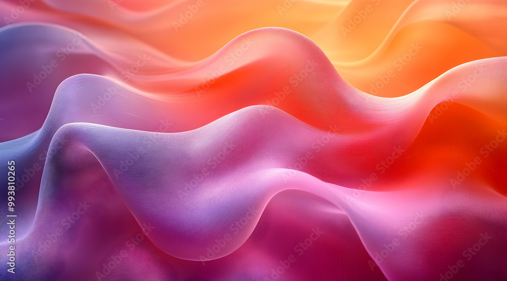Obraz premium Abstract 3D Background with Soft Wavy Shapes and Color Gradient