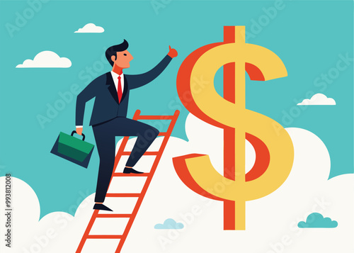 professional person with money