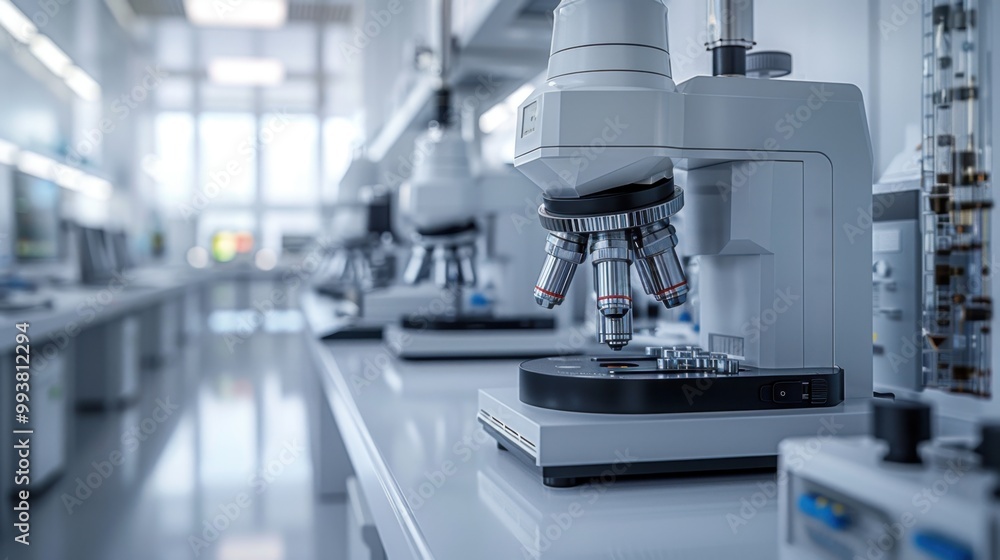 A highly realistic image of an object related to Spectrophotometer design, displayed in a design studio. The scene is well-lit, with natural light highlighting the details clearly. The background A highly realistic image of an object related to Spectrophotometer design, displayed in a design studio. The scene is well-lit, with natural light highlighting the details clearly. The background