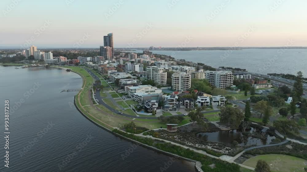 South Perth from the sky in 4K South Perth from the sky in 4K