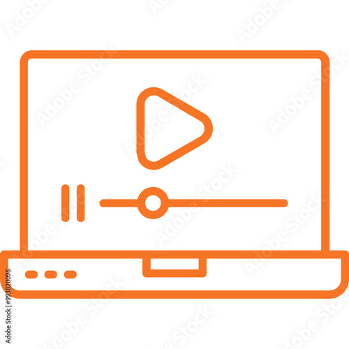 Video Player Vector Icon