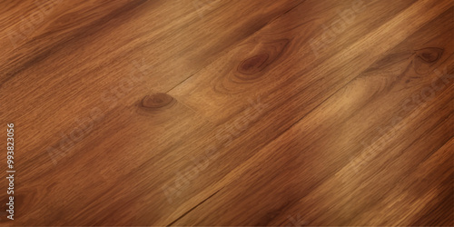 A close up of high gloss lacquered wood paneling with a deep rich brown color the reflective surf.deep brow wood planks with natural texture, wooden retro background, light wooden background, table