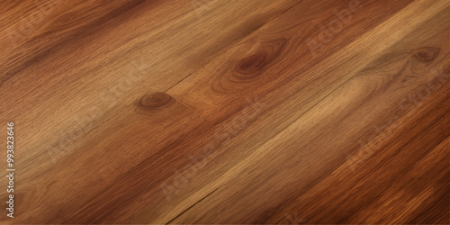 A close up of high gloss lacquered wood paneling with a deep rich brown color the reflective surf.deep brow wood planks with natural texture, wooden retro background, light wooden background, table