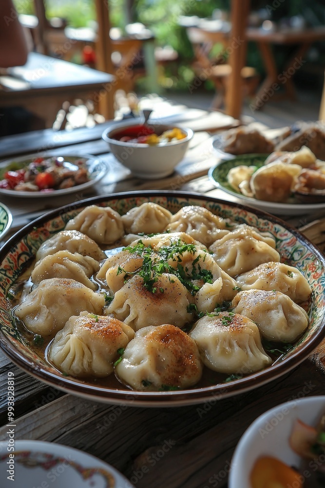 Slevići - Serbian dumplings, often served with meat dishes. Slevići - Serbian dumplings, often served with meat dishes.
