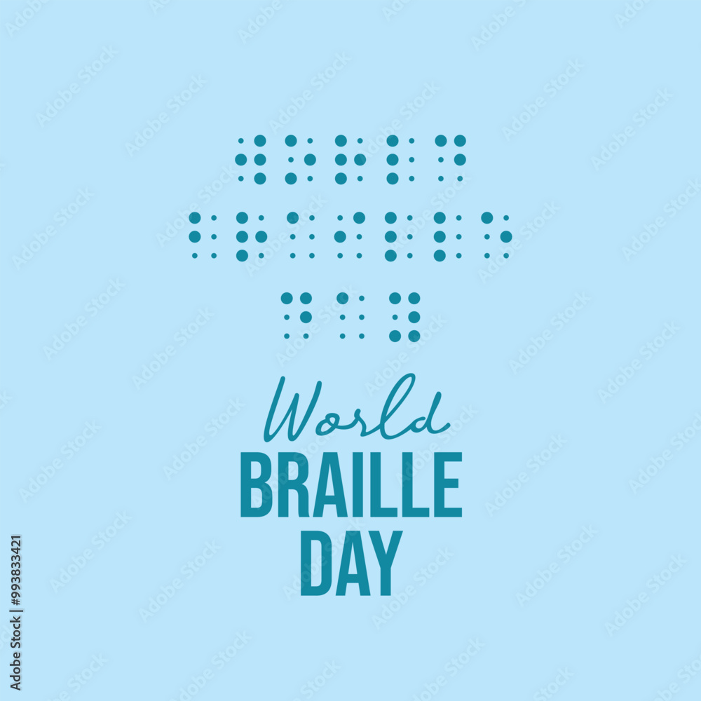 vector graphic of World Braille Day ideal for World Braille Day celebration. vector graphic of World Braille Day ideal for World Braille Day celebration.
