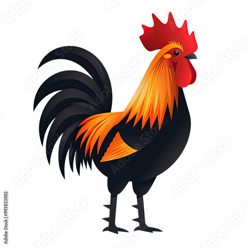 Chicken cartoon vector illustration