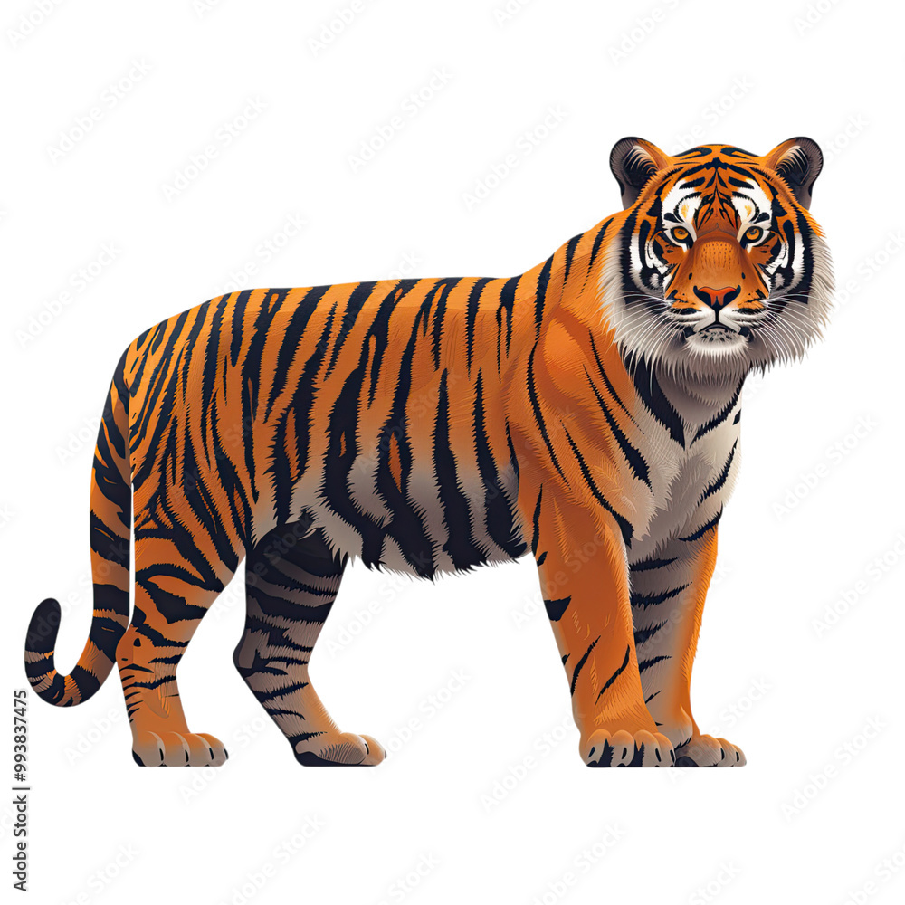Obraz premium Tiger vector illustration
