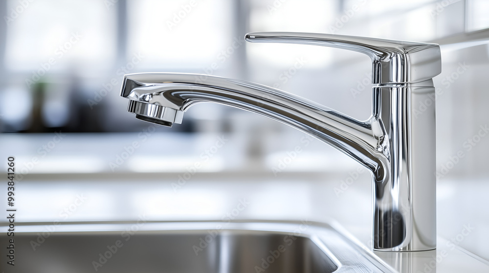 Modern Chrome Kitchen Faucet with Sleek Design Modern Chrome Kitchen Faucet with Sleek Design
