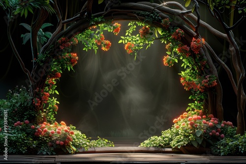 Wallpaper Mural Whispering Archways in Lush Landscape Torontodigital.ca