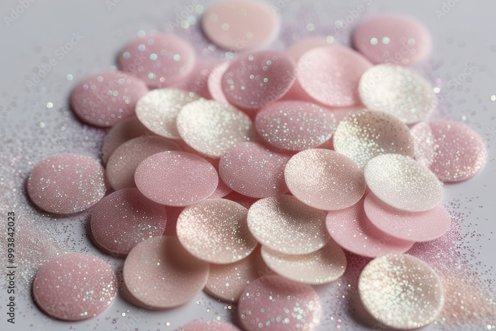 Pastel Shimmer and Soft Glitter Confetti with Gentle Sparkling Dust Effects Pastel Shimmer and Soft Glitter Confetti with Gentle Sparkling Dust Effects