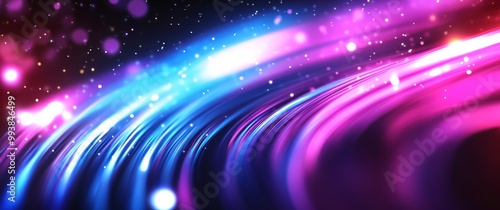 Abstract Glowing Lines Background