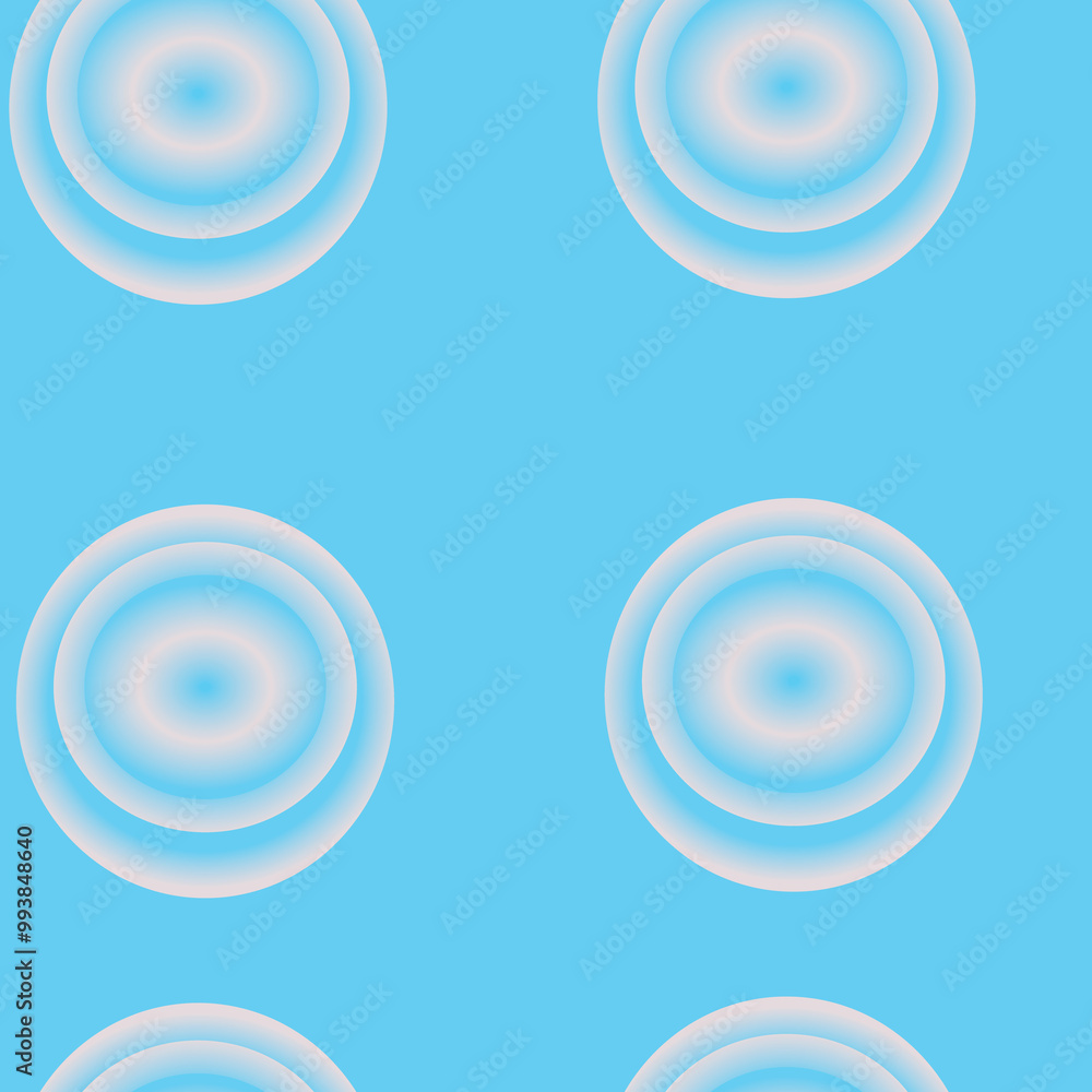 Polka dot pattern made of blue balloons with a soft pink gradient against the sky. Polka dot pattern made of blue balloons with a soft pink gradient against the sky.