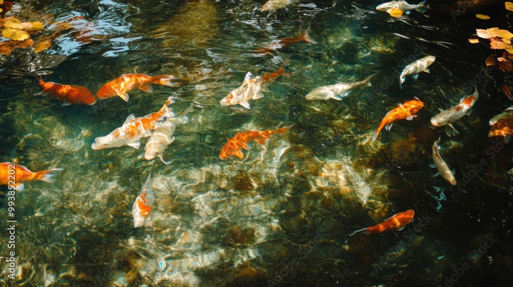 Koi Fish in a Pond Koi Fish in a Pond