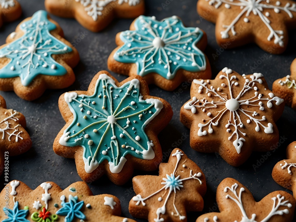 Festive gingerbread cookie designs for holiday crafts. Festive gingerbread cookie designs for holiday crafts.