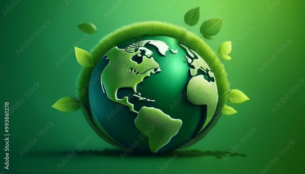 Earth planet is green. Environment and agriculture template. 3d background for world day. Concept design for climate care, recycling and ecology protection. green planet earth globe Earth planet is green. Environment and agriculture template. 3d background for world day. Concept design for climate care, recycling and ecology protection. green planet earth globe