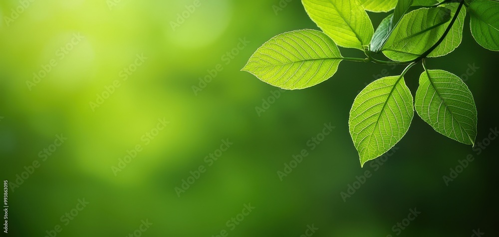 Close-up of vibrant green leaves against a soft blurred background, showcasing the beauty of nature and fresh foliage. Close-up of vibrant green leaves against a soft blurred background, showcasing the beauty of nature and fresh foliage.