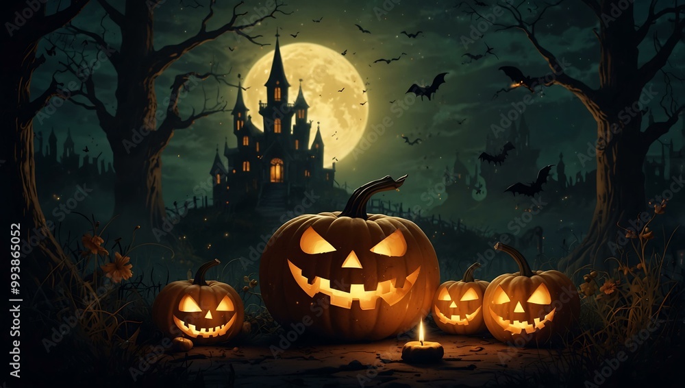 Halloween spell illustration. Halloween spell illustration.