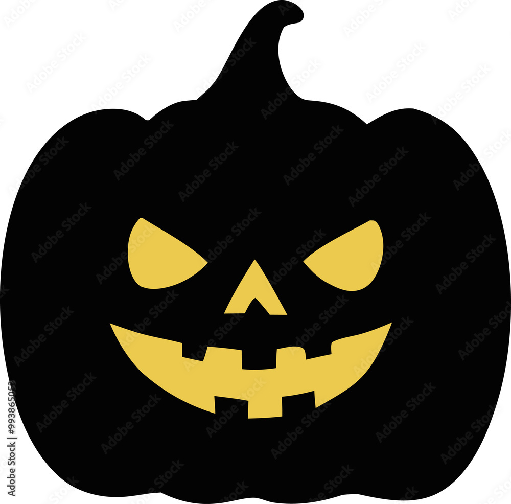 Fototapeta premium jack o lantern Halloween illustration 