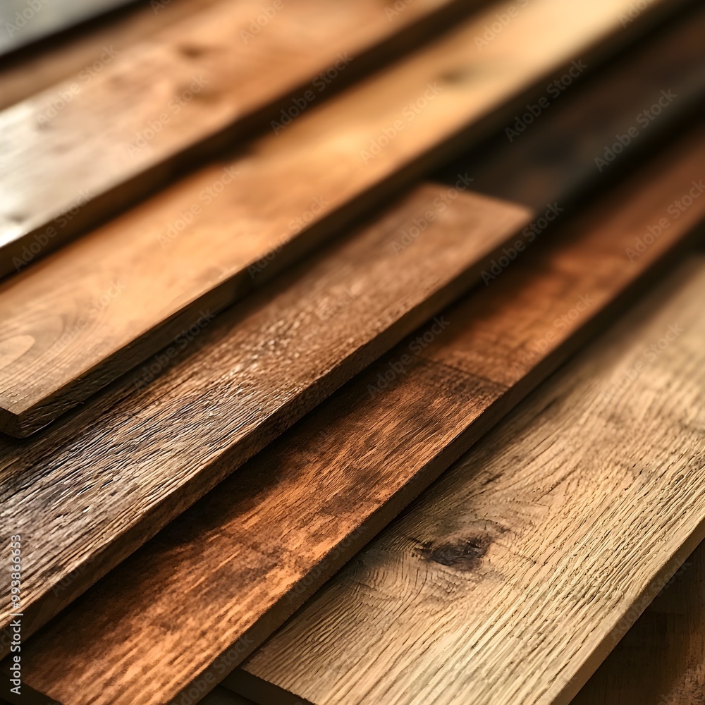 Close-up of assorted wood floor planks in warm and cool tones, showcasing natural grains and textures, home decor inspiration Close-up of assorted wood floor planks in warm and cool tones, showcasing natural grains and textures, home decor inspiration