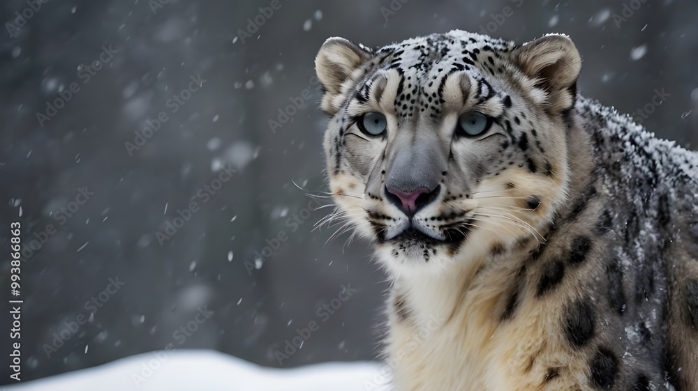 Obraz premium snow leopard portrait