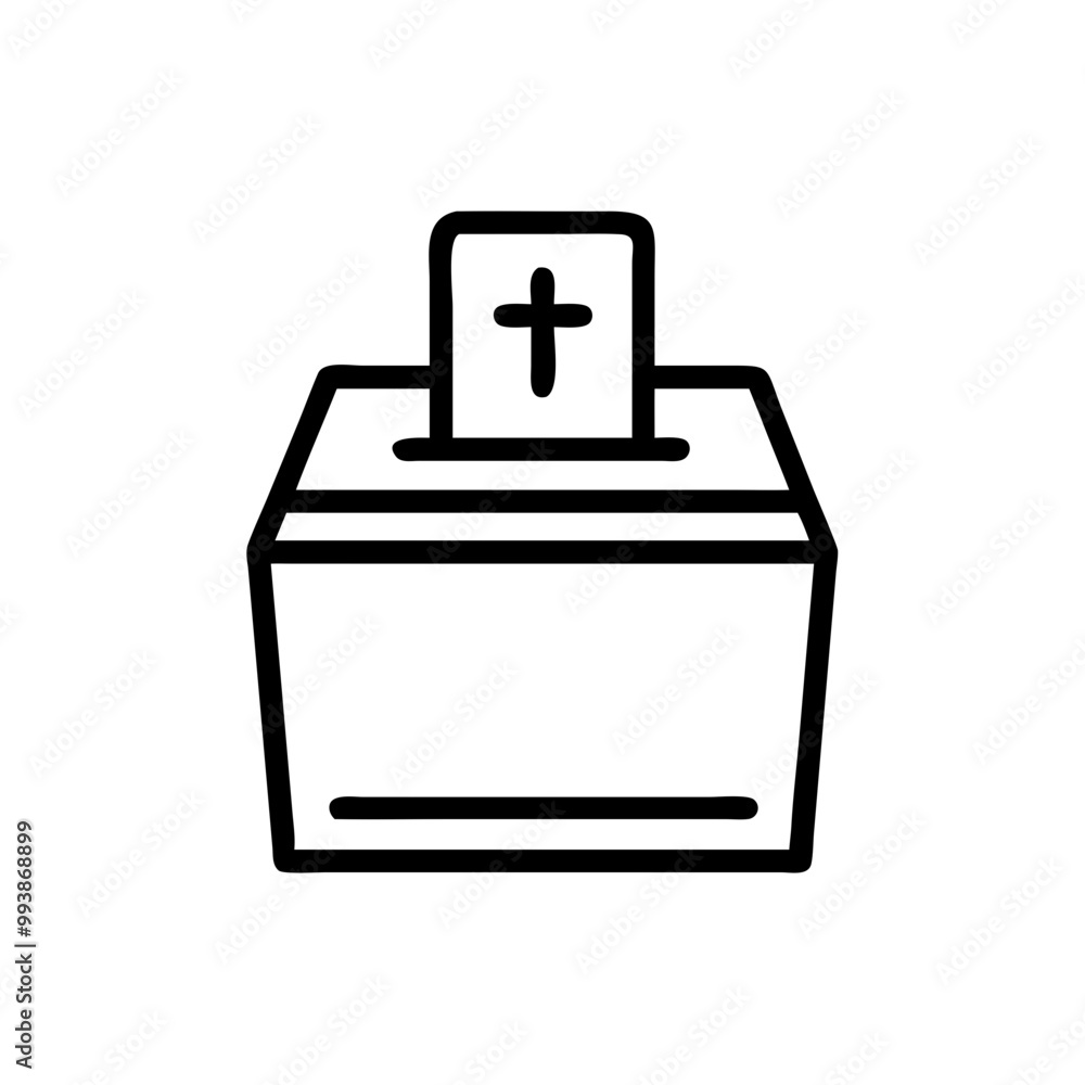 Donation box icon on transparent background for funeral services with simple design Donation box icon on transparent background for funeral services with simple design