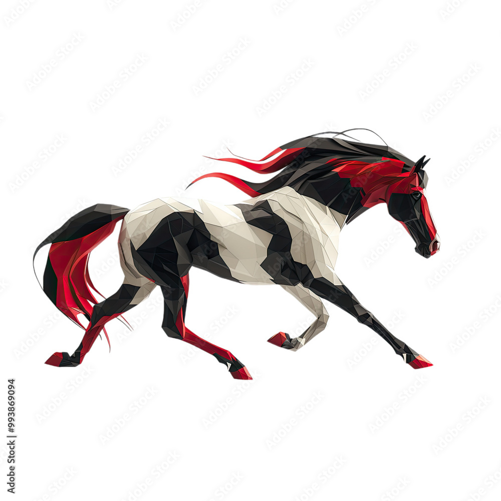 Minimal flat vector illustration of a horse running, white background.
Minimal flat vector illustration of a horse running, white background.
