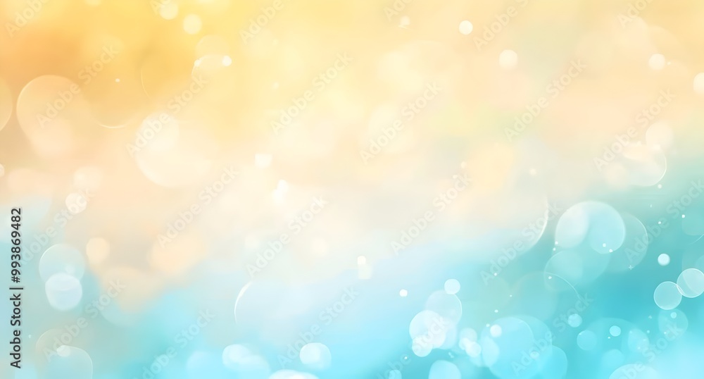 Blurred pastel background with soft gradient, light blue and yellow colors, pastel colors, vector illustration, flat design, minimalistic style, wide banner with copy space area, detailed - Blurred pastel background with soft gradient, light blue and yellow colors, pastel colors, vector illustration, flat design, minimalistic style, wide banner with copy space area, detailed -