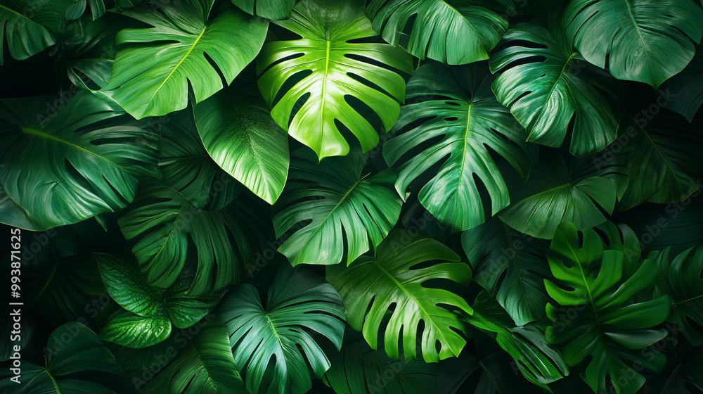 desktop background close-up of live leaves of plants from the jungle desktop background close-up of live leaves of plants from the jungle