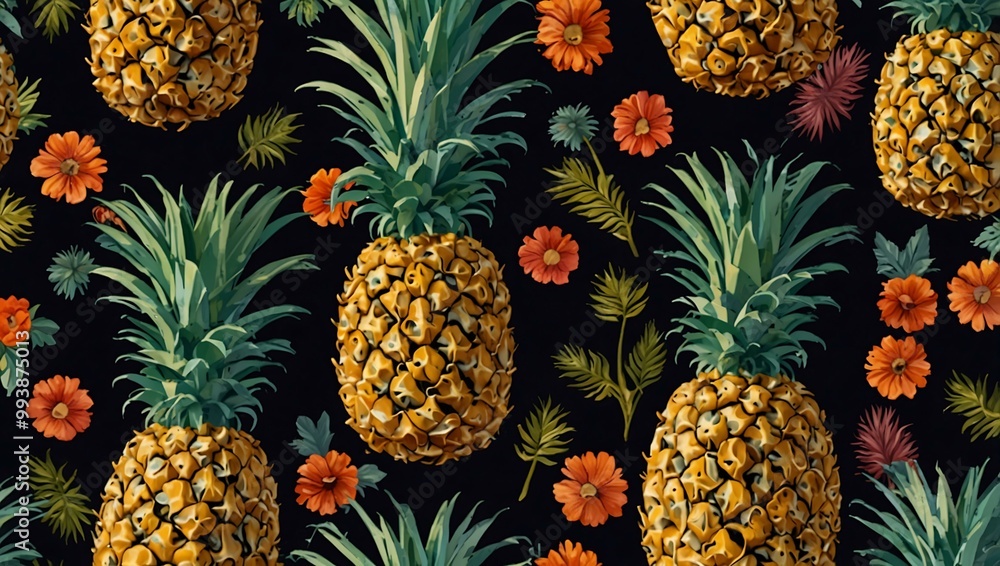 Irregular pineapple pattern for unique designs. Irregular pineapple pattern for unique designs.