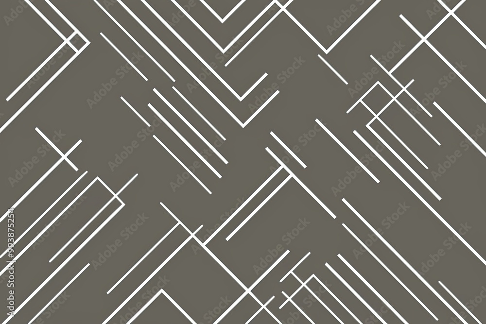 Elegant Seamless Art Deco Design with White Rhombus and Diagonal Lines Elegant Seamless Art Deco Design with White Rhombus and Diagonal Lines