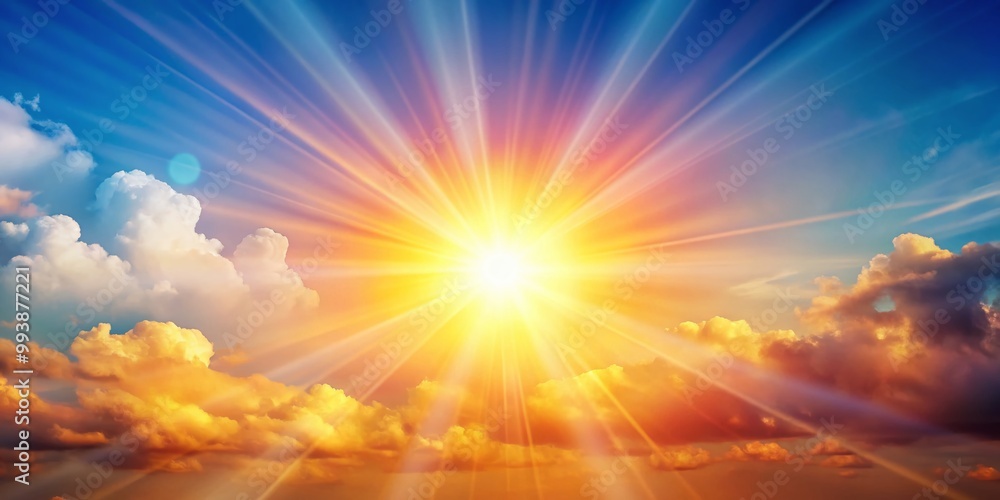 Obraz premium Bright and Cheerful Cute Sun Background with Soft Colors for Use in Various Creative Projects