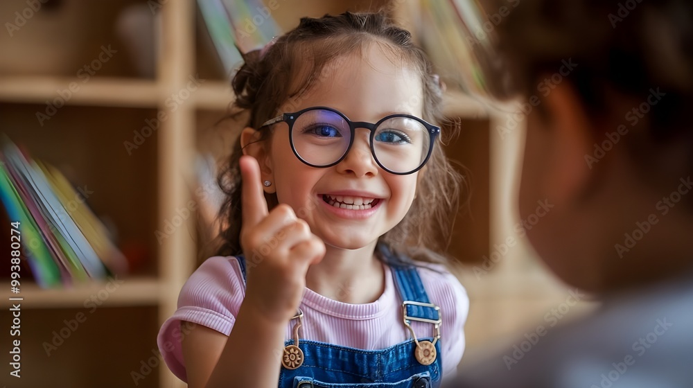 portrait of a child with glasses portrait of a child with glasses